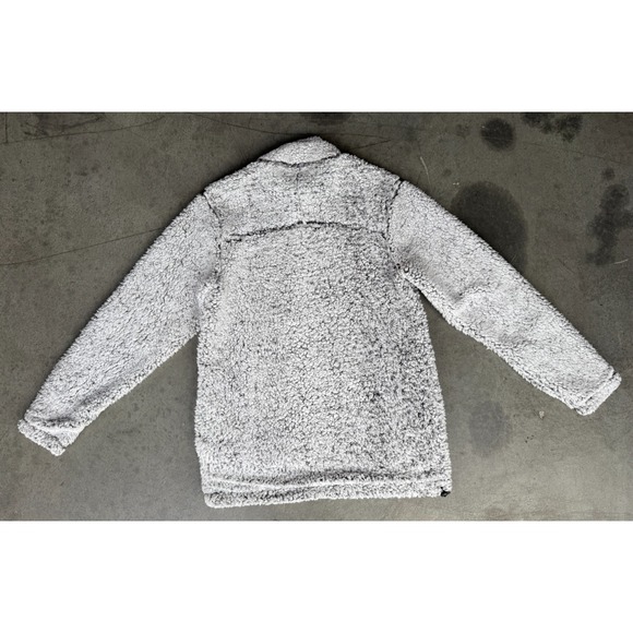 Mens Sz Medium Cabin Fever by Ramatex Sherpa Fleece Full Zip Sweater Gray - Picture 7 of 9